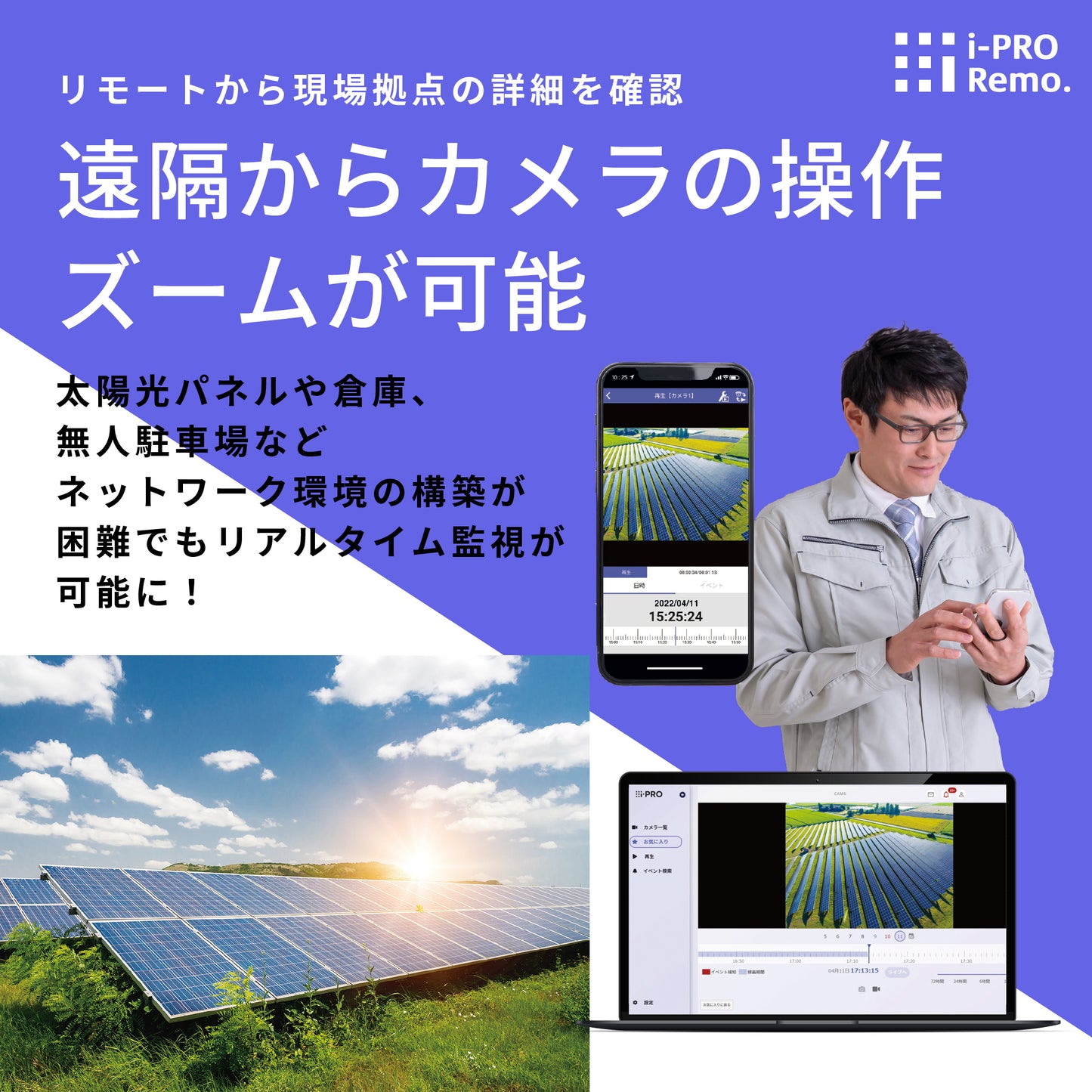 2MP 3.1倍 屋外 PTZカメラ + LTE無線通信ユニット + カメラダイレクトライセンス1年 事前キッティング